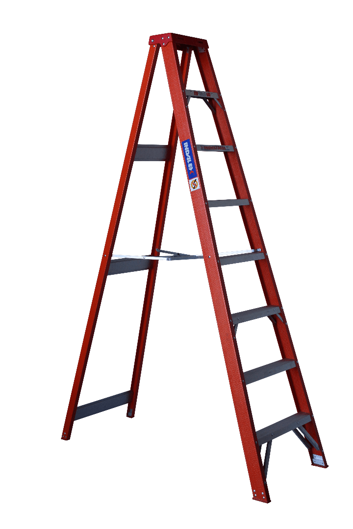 Indalex Tradesman Fibreglass Single Sided Step 8ft (2.4m) - Ladders4U