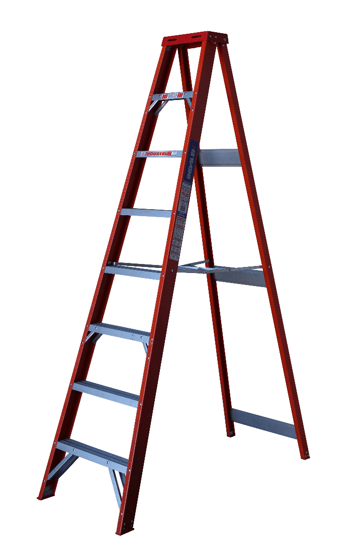 Indalex Tradesman Fibreglass Single Sided Step 8ft (2.4m) - Ladders4U