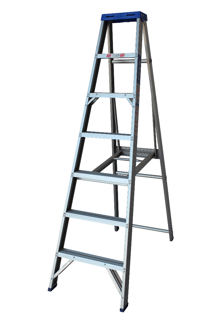 Indalex Pro Series Aluminium Single Sided Step 7ft (2.1M) - Ladders4U