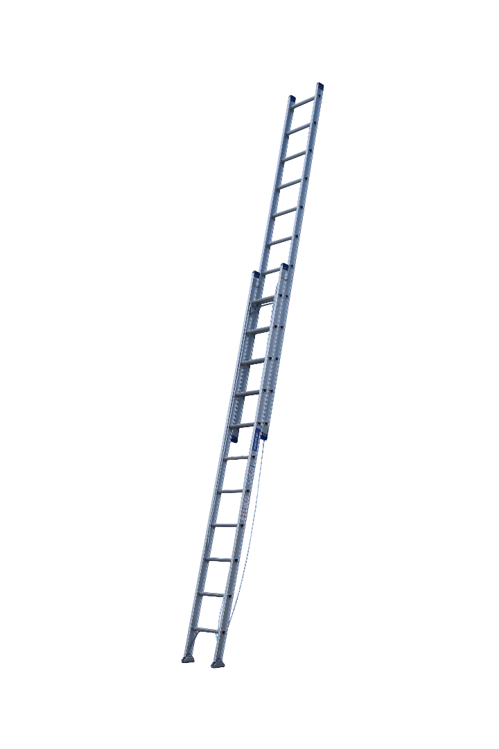 Indalex Pro Series Aluminium Extension with Swivel Feet 22ft (3.8M - 6.6M) - Ladders4U