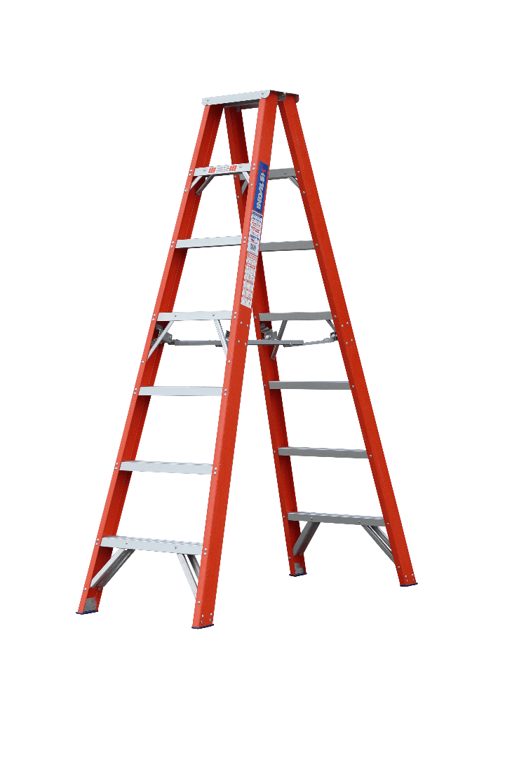 Indalex Pro Series Fibreglass Double Sided Step 7ft (2.1M) - Ladders4U