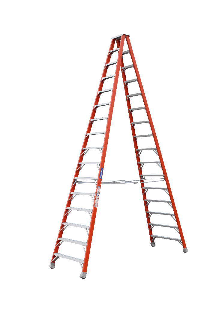 Indalex Pro Series Fibreglass Double Sided Step 16ft (4.9M) - Ladders4U