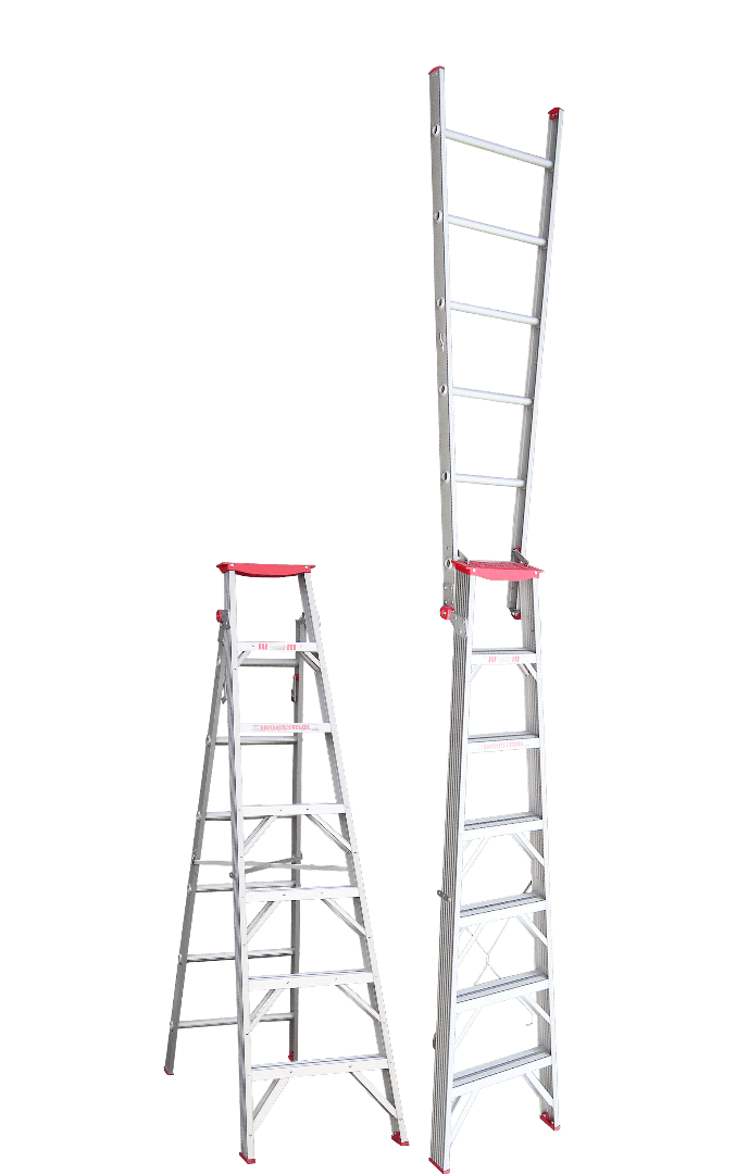 Indalex Tradesman Aluminium Dual Purpose 7ft (2.1m to 3.8m) - Ladders4U