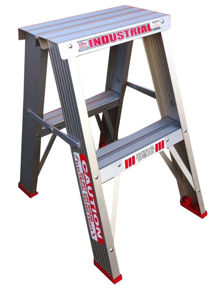 Indalex Tradesman Aluminium Double Sided Step 2ft (0.6m) - Ladders4U