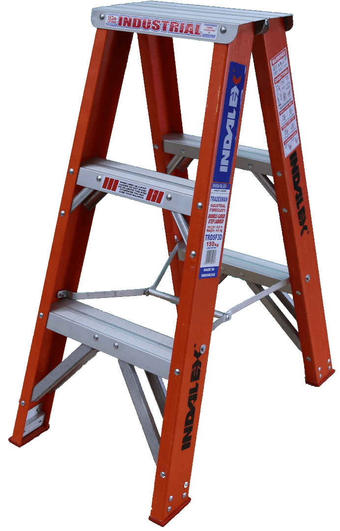 Indalex Tradesman Fibreglass Double Sided Step 3ft (0.9m) - Ladders4U