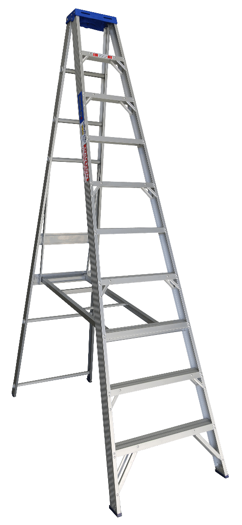 Indalex Pro Series Aluminium Single Sided Step 10ft (3.0M) - Ladders4U