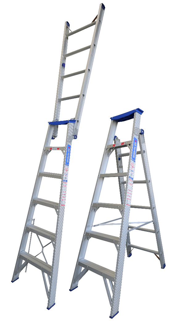 Indalex Pro Series Aluminium Dual Purpose 6ft (1.8m to 3.2m) - Ladders4U