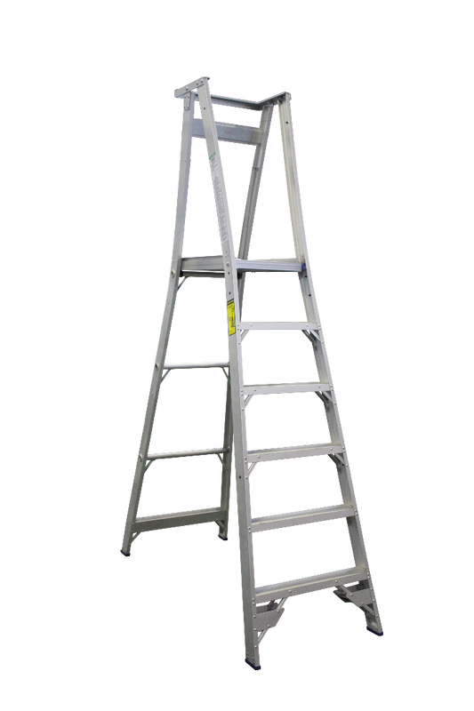 Indalex Pro Series Aluminium Platform Ladder 9/6 6ft (1.8M Platform)