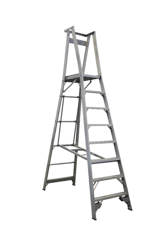 Indalex Pro Series Aluminium Platform Ladder 11/8 8ft (2.4M Platform)