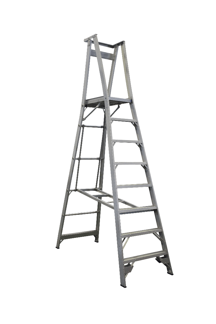 Indalex Pro Series Aluminium Platform Ladder 11/8 8ft (2.4M Platform) - Ladders4U