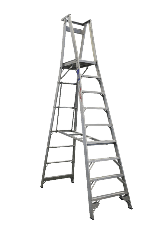 Indalex Pro Series Aluminium Platform Ladder 12/9 9ft (2.7M Platform) - Ladders4U