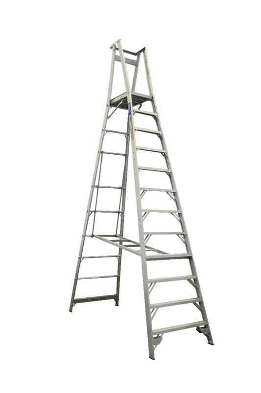 Indalex Pro Series Aluminium Platform Ladder 15/12 12ft (3.6M Platform) - Ladders4U
