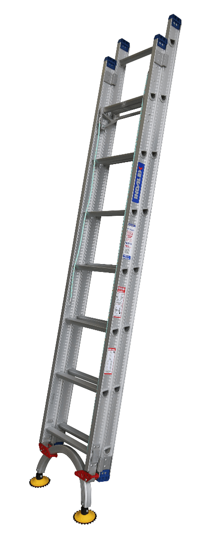Indalex Pro Series Aluminium Extension with Level Arc 14ft (2.6M - 4.1M) - Ladders4U