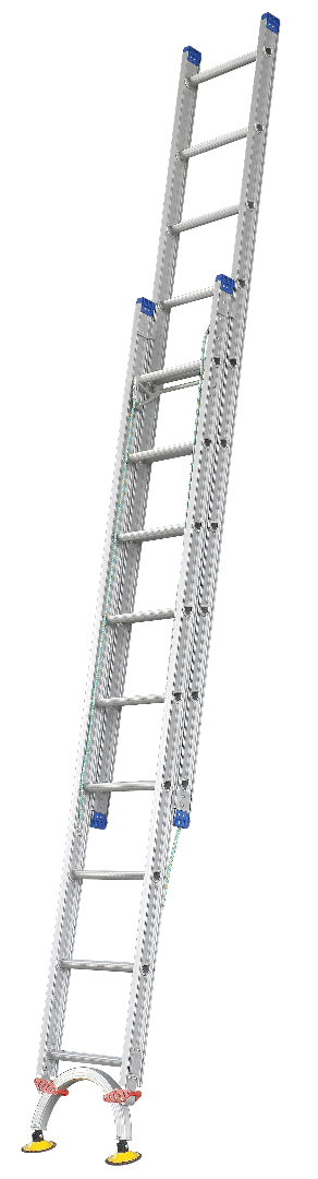 Indalex Pro Series Aluminium Extension with Level Arc 18ft (3.2M - 5.3M) - Ladders4U