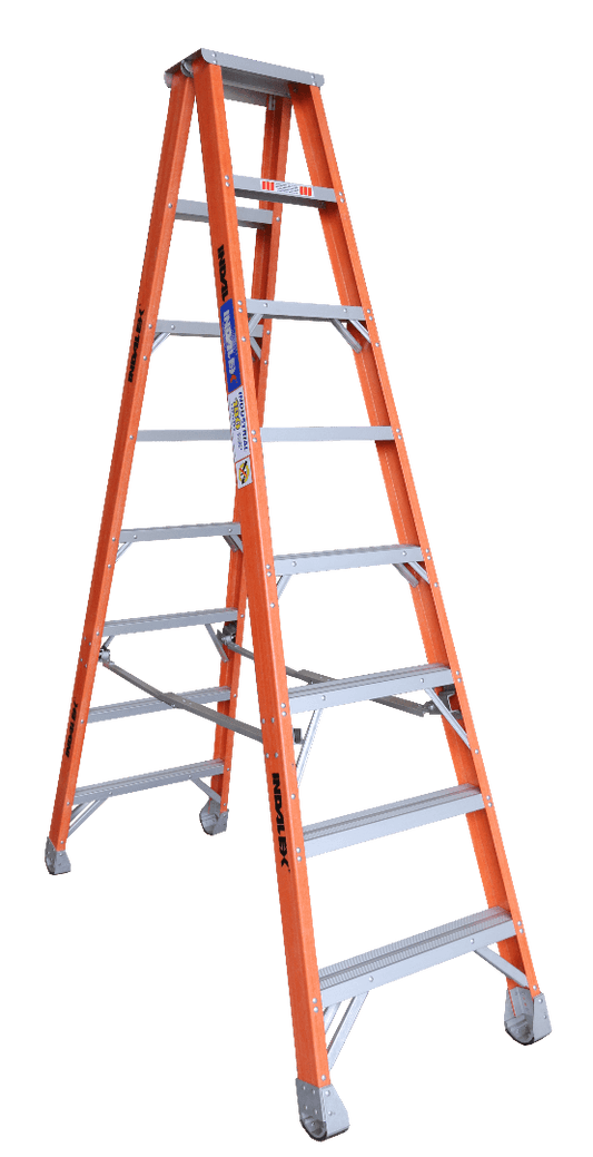 Indalex Pro Series Fibreglass Double Sided Step 8ft (2.4M) - Ladders4U