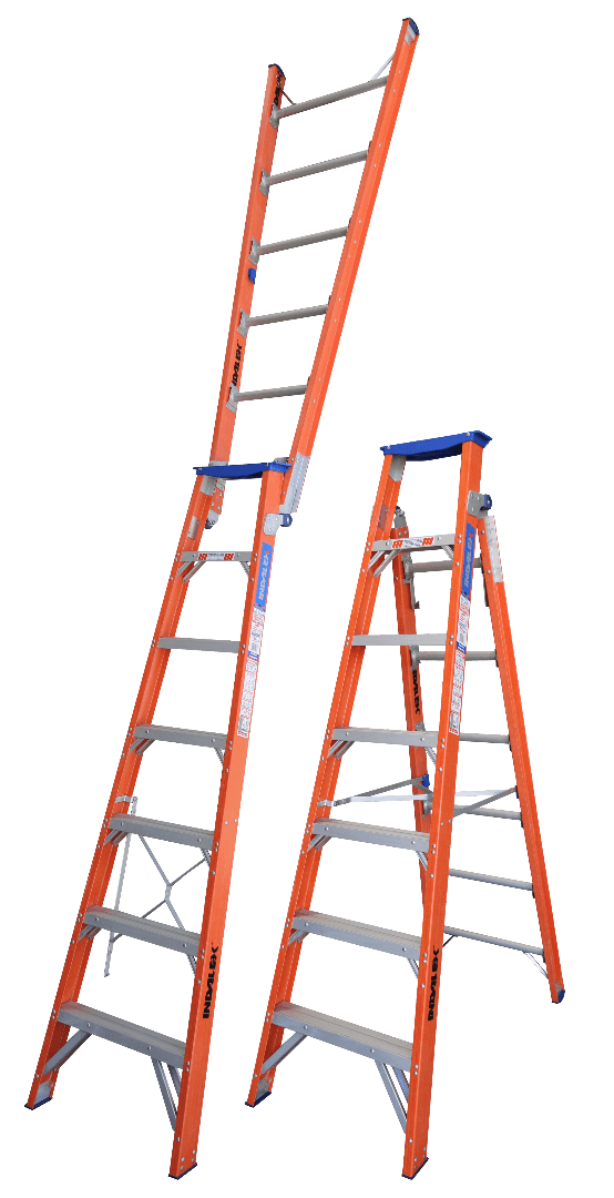 Indalex Pro Series Fibreglass Dual Purpose 7ft (2.1 m - 3.8 m) - Ladders4U