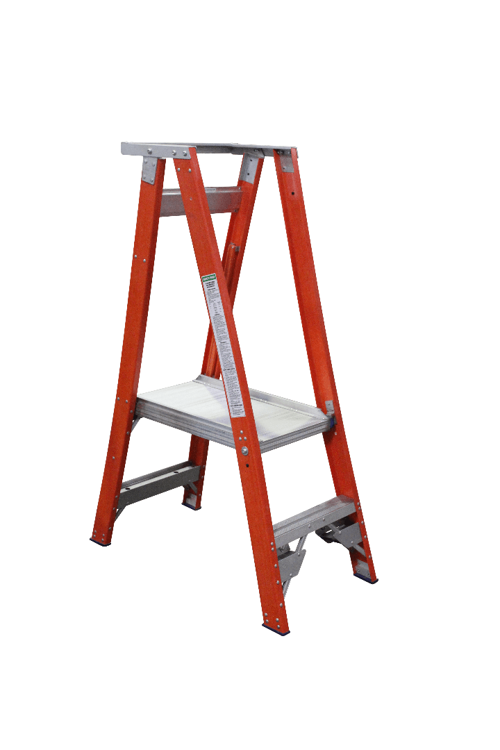 Indalex Pro Series Fibreglass Platform Ladder 5/2 2ft (0.6m) - Ladders4U