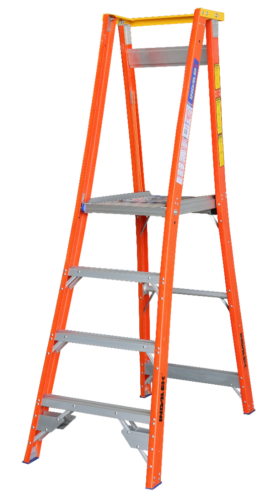 Indalex Pro Series Fibreglass Platform Ladder 7/4 4ft (1.2m)