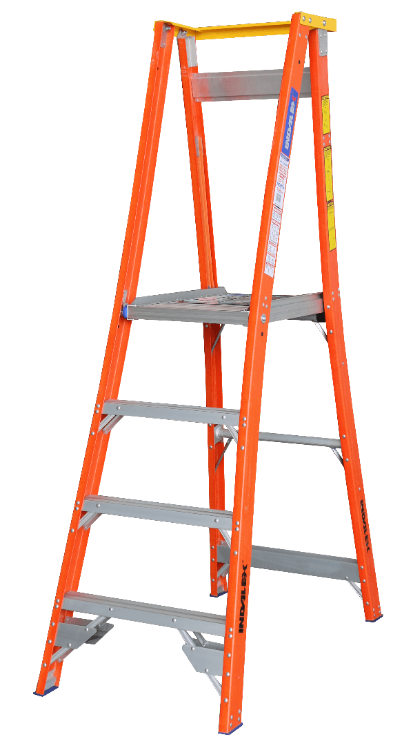 Indalex Pro Series Fibreglass Platform Ladder 7/4 4ft (1.2m) - Ladders4U