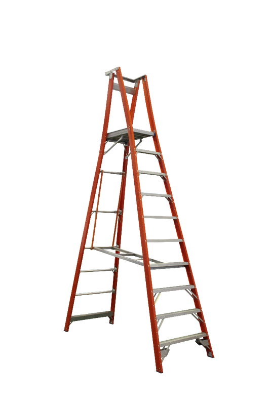 Indalex Pro Series Fibreglass Platform Ladder 13/10 10ft (3.0m)