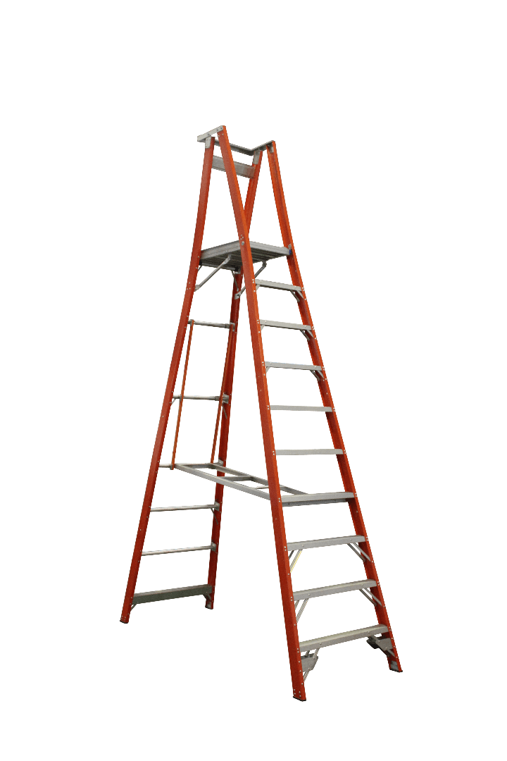 Indalex Pro Series Fibreglass Platform Ladder 13/10 10ft (3.0m) - Ladders4U