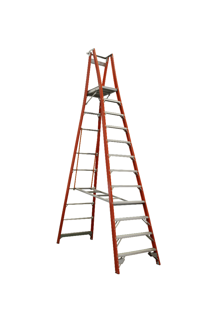 Indalex Pro Series Fibreglass Platform Ladder 15/12 12ft (3.6m) - Ladders4U
