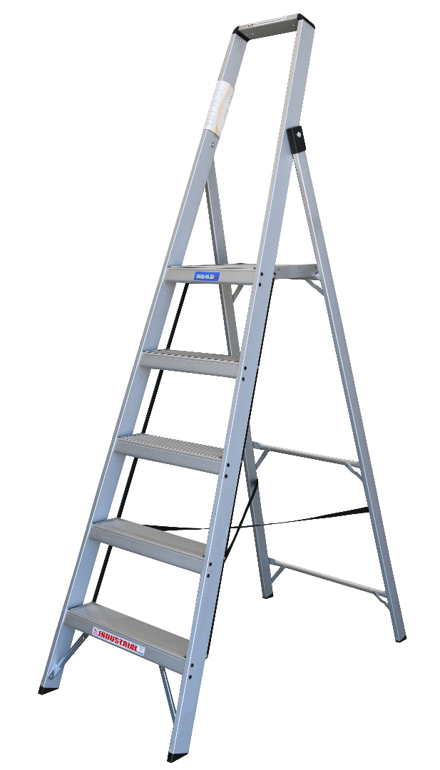 Indalex Tradesman Aluminium Slim Line Platform Ladder 8/5 5ft (1.5m) - Ladders4U