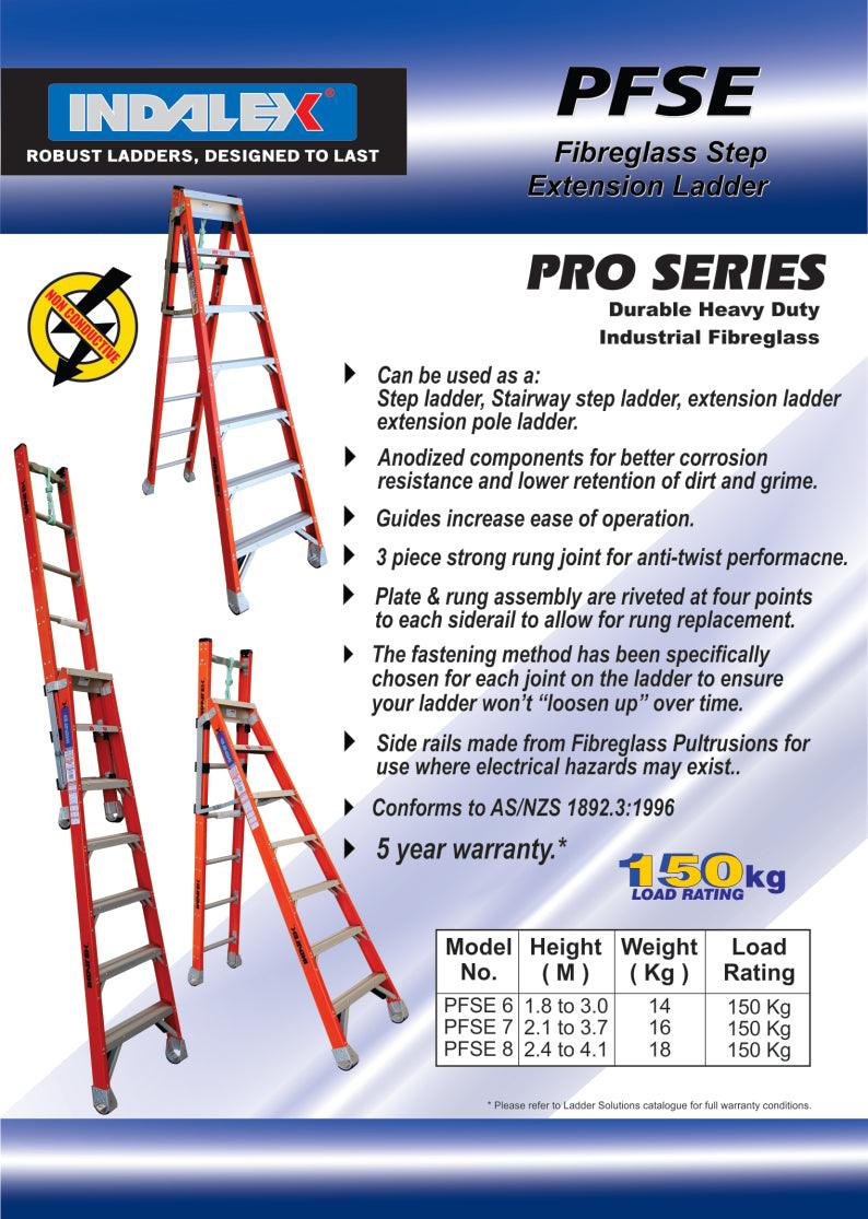 Indalex Pro Series Fibreglass Step - Extension 8 ft (2.4m) - Ladders4U