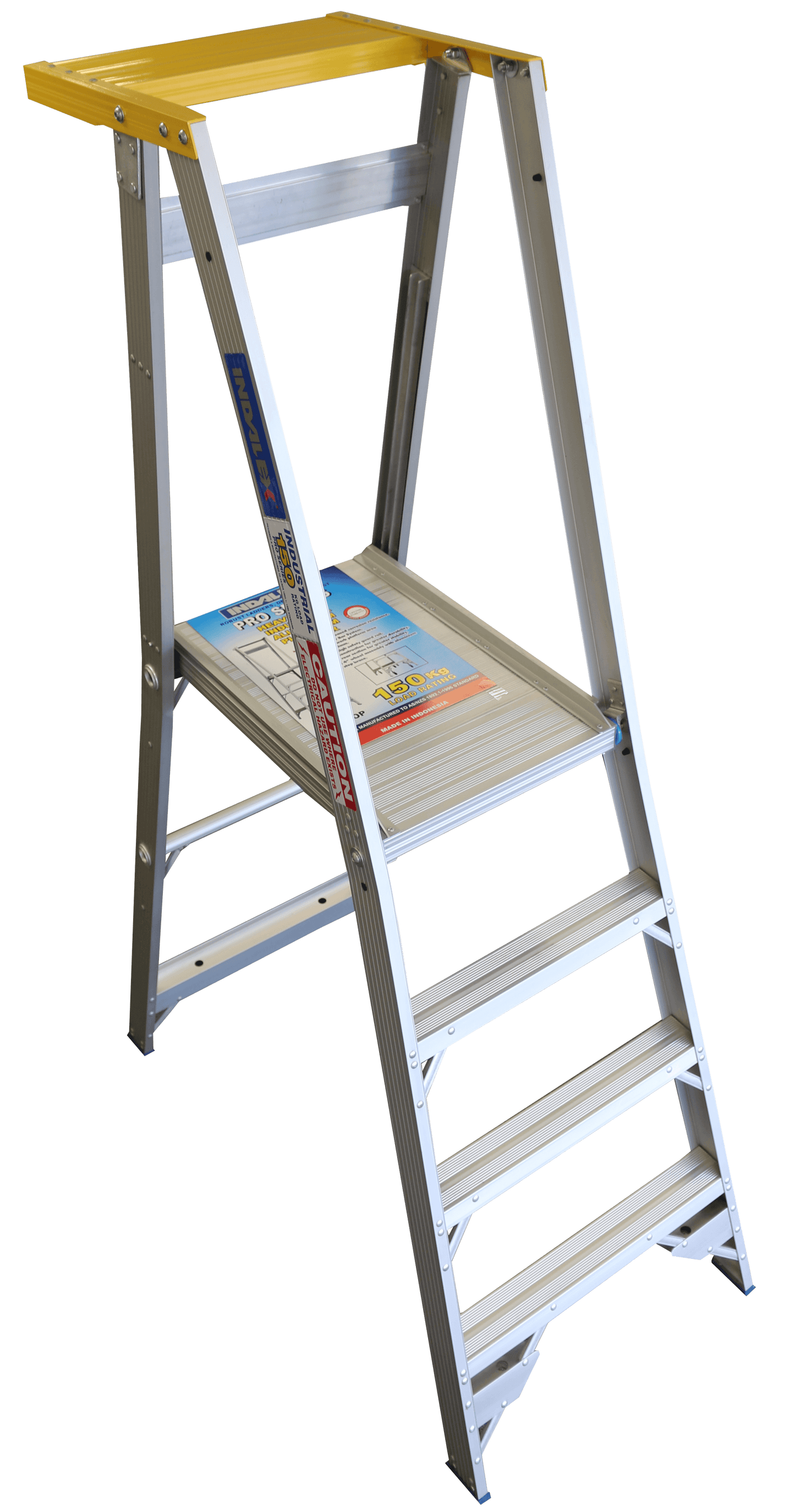 Platform Ladder Heavy Duty Top Shelf - Ladders4U