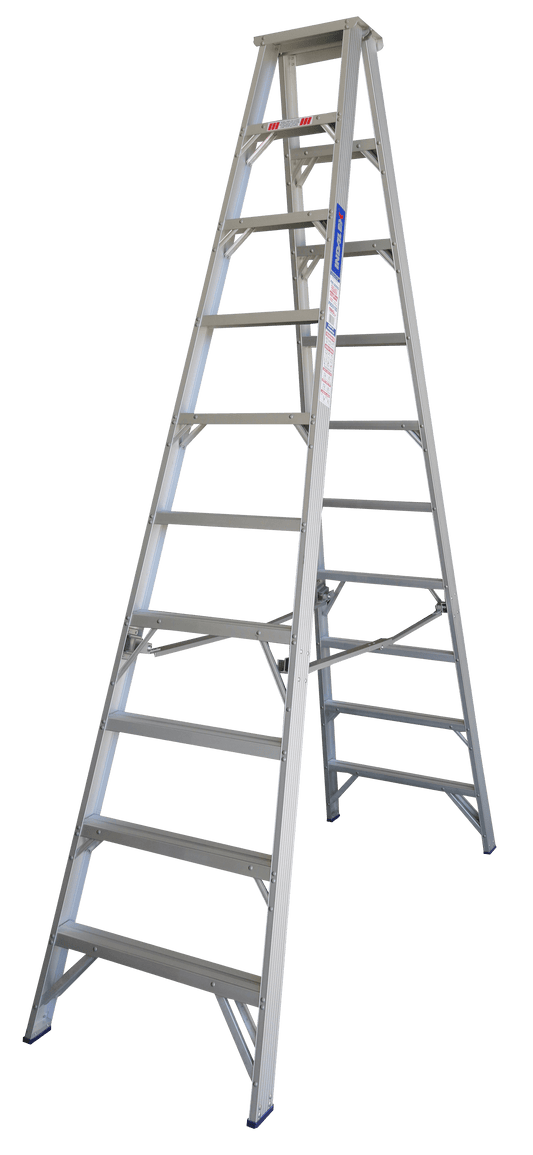 Indalex Pro Series Aluminium Double Sided Step 10ft (3.0M) - Ladders4U