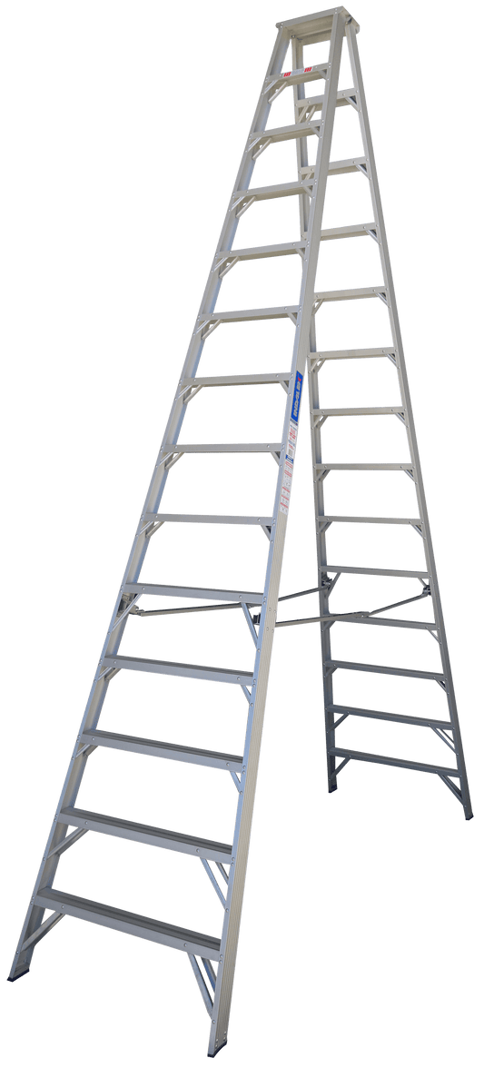 Indalex Pro Series Aluminium Double Sided Step 14ft (4.3M) - Ladders4U
