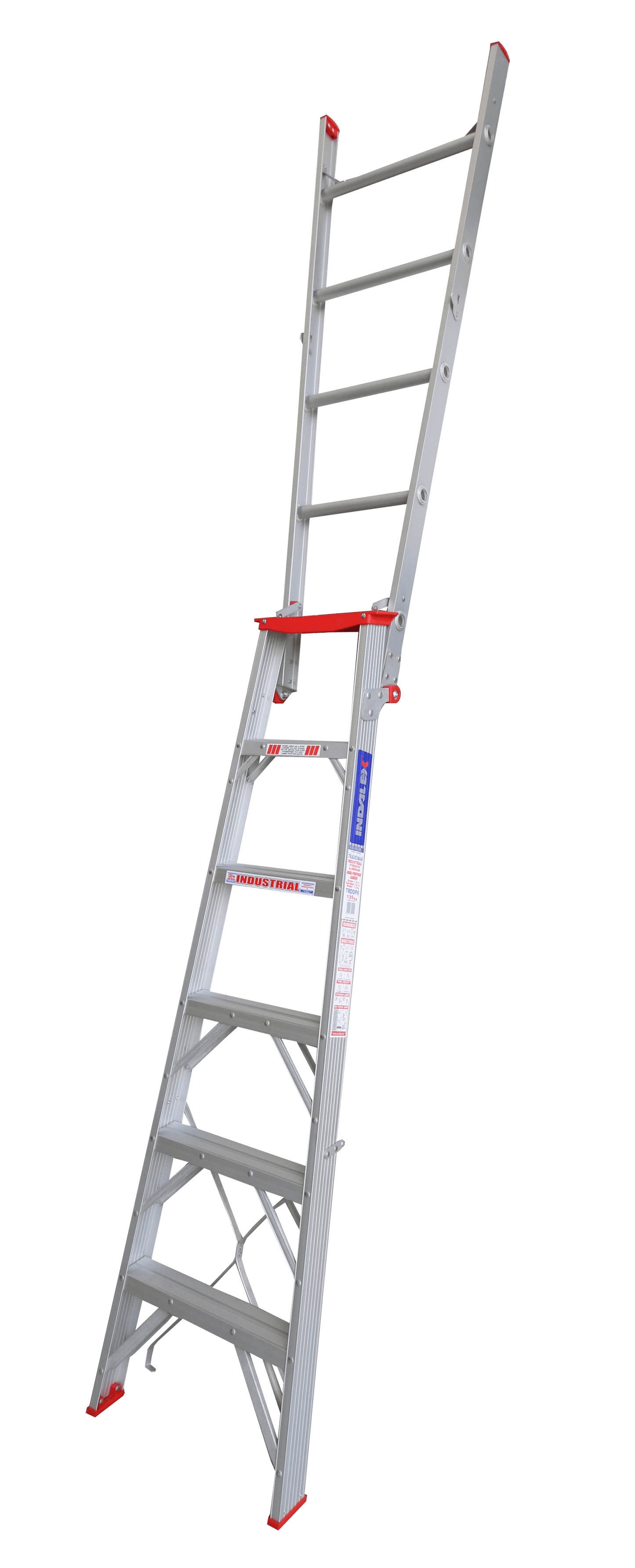 Indalex Tradesman Aluminium Dual Purpose 5ft (1.5 M to 2.6m) - Ladders4U