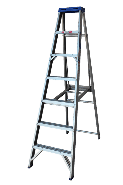 Indalex Pro Series Aluminium Single Sided Step 7ft (2.1M) - Ladders4U