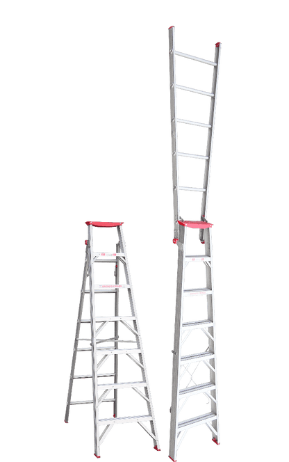 Indalex Tradesman Aluminium Dual Purpose 7ft (2.1m to 3.8m) - Ladders4U