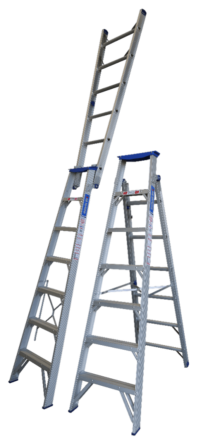 Indalex Pro Series Aluminium Dual Purpose 7ft (2.1m to 3.8m) - Ladders4U