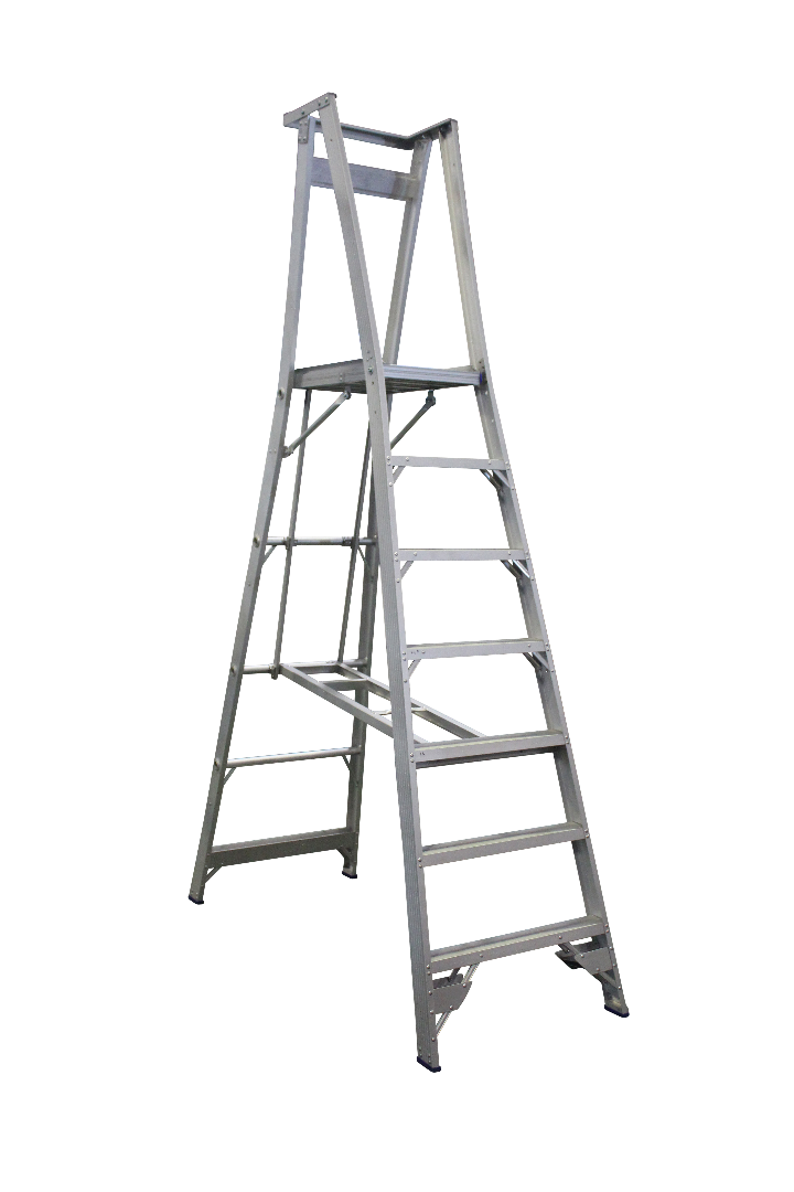 Indalex Pro Series Aluminium Platform Ladder 10/7 7ft (2.1M)