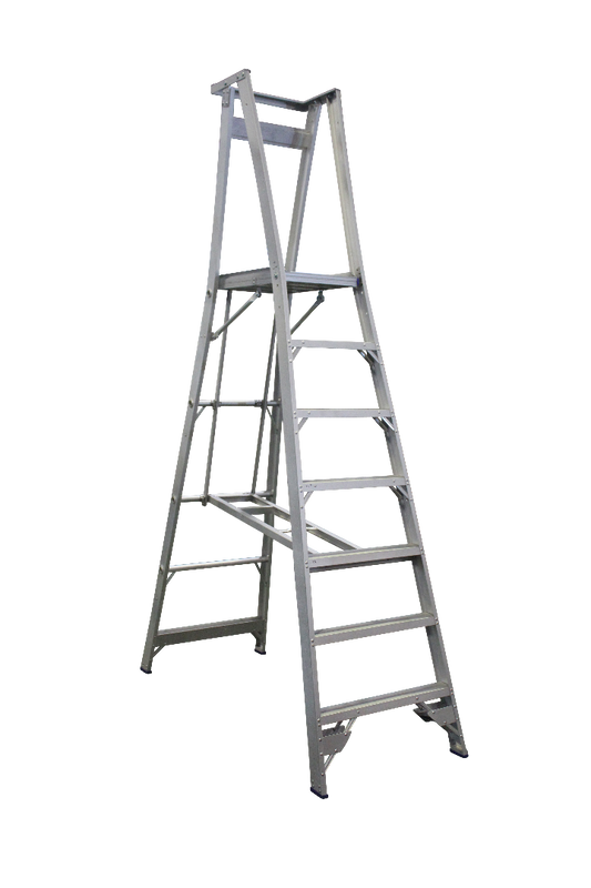 Indalex Pro Series Aluminium Platform Ladder 10/7 7ft (2.1M)