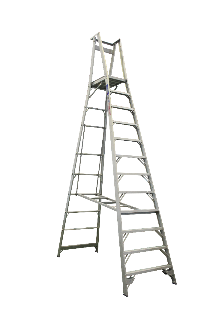 Indalex Pro Series Aluminium Platform Ladder 15/12 12ft (3.6M Platform)