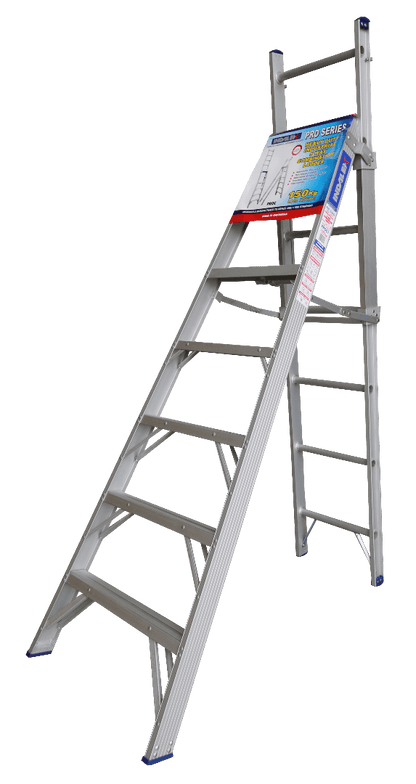 Indalex Pro Series Aluminium Combination Ladder 7ft (2.1M - 3.5M) - Ladders4U