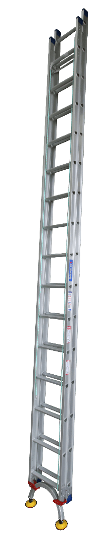 Indalex Pro Series Aluminium Extension with Level Arc 30ft (5.0M - 9M) - Ladders4U