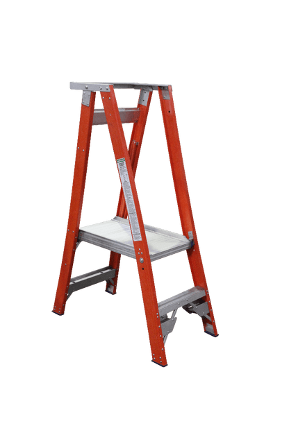 Indalex Pro Series Fibreglass Platform Ladder 5/2 2ft (0.6m) - Ladders4U