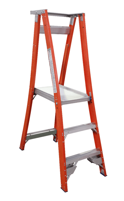 Indalex Pro Series Fibreglass Platform Ladder 6/3 3ft (0.9m) - Ladders4U