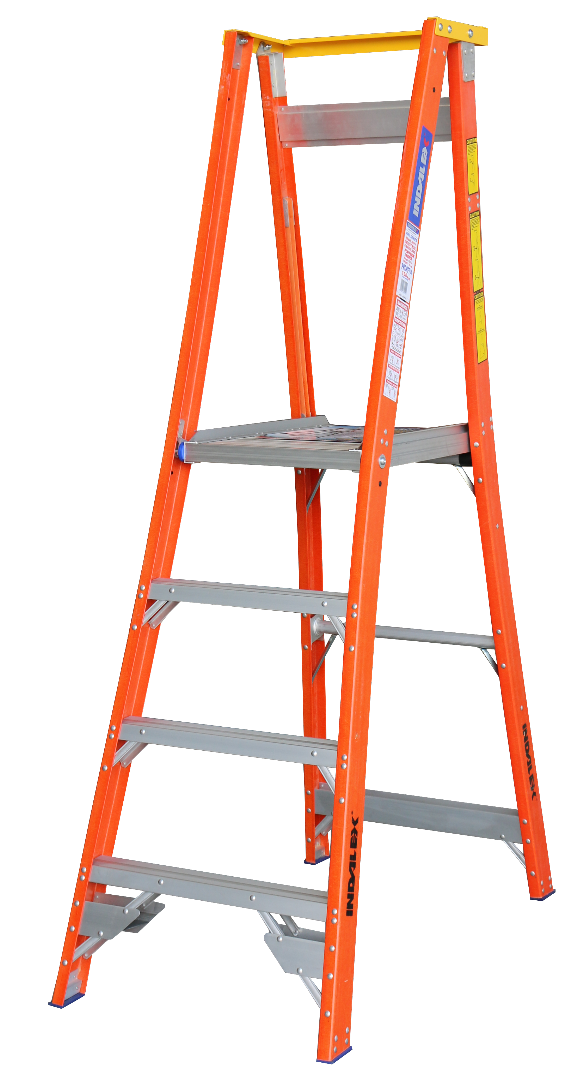 Indalex Pro Series Fibreglass Platform Ladder 7/4 4ft (1.2m)