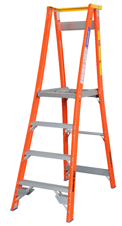 Indalex Pro Series Fibreglass Platform Ladder 7/4 4ft (1.2m) - Ladders4U