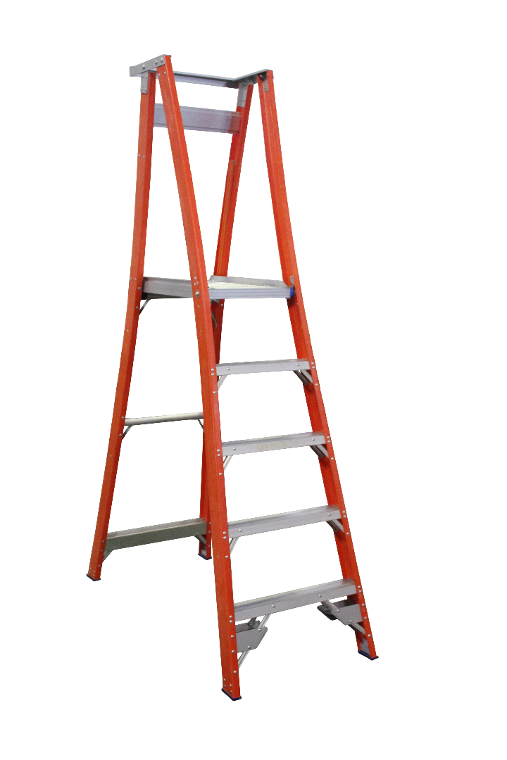 Indalex Pro Series Fibreglass Platform Ladder 8/5 5ft (1.5m)