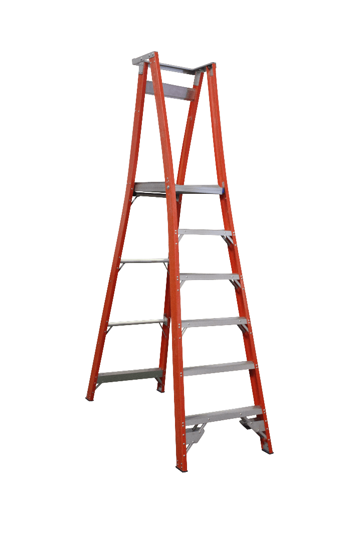 Indalex Pro Series Fibreglass Platform Ladder 9/6 6ft (1.8m) – Ladders4U