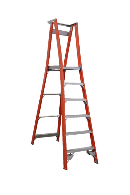 Indalex Pro Series Fibreglass Platform Ladder 9/6 6ft (1.8m) - Ladders4U