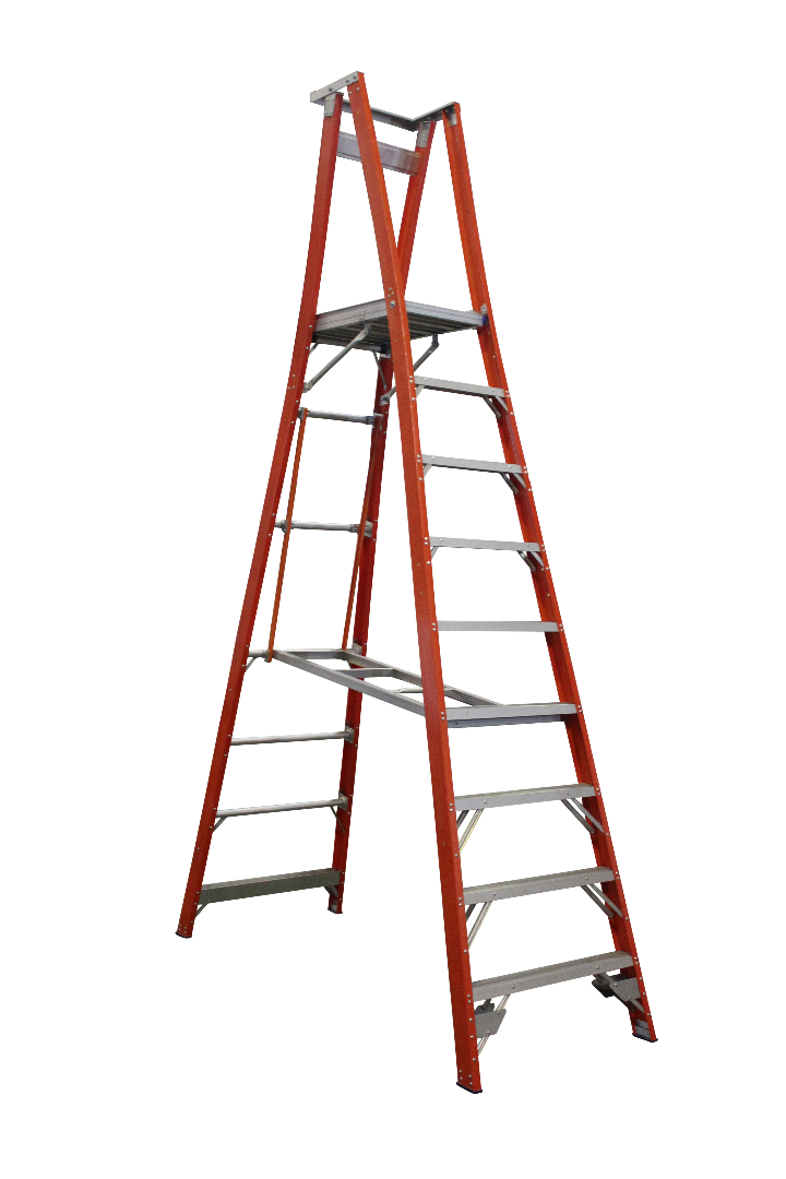 Indalex Pro Series Fibreglass Platform Ladder 12/9 9ft (2.7m)