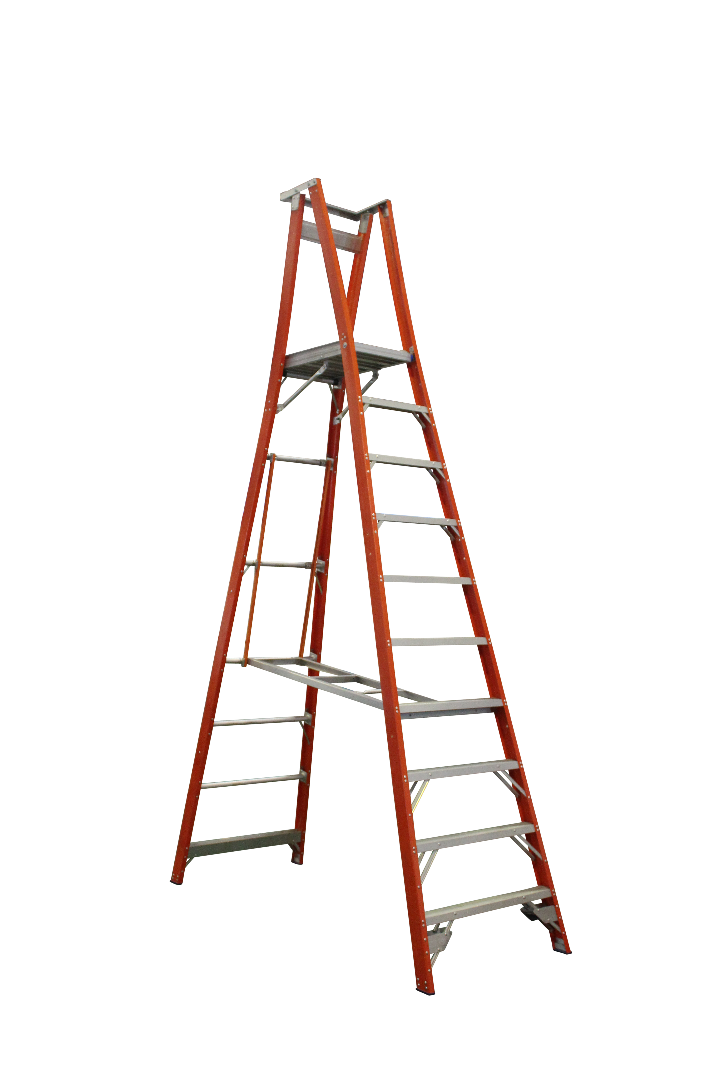 Indalex Pro Series Fibreglass Platform Ladder 13/10 10ft (3.0m)