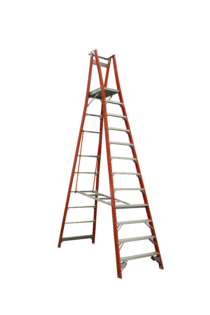 Indalex Pro Series Fibreglass Platform Ladder 15/12 12ft (3.6m)